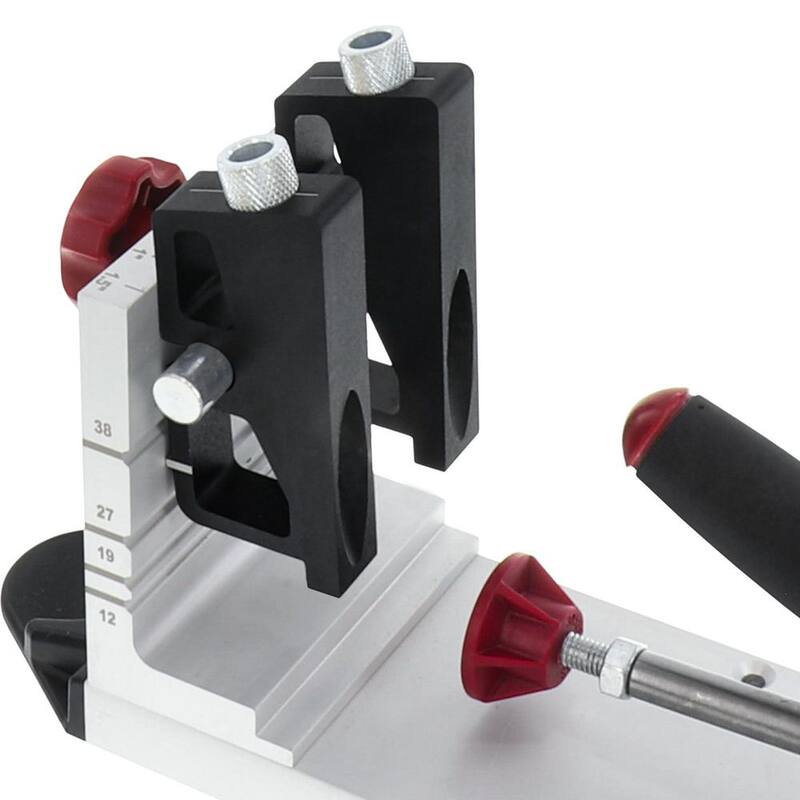 Milescraft Pocket Jig 400 - Plantilla de orificio de bolsillo automática, resistente y de metal para trabajar en madera. Kit completo con broca, destornillador y tornillos - 1327