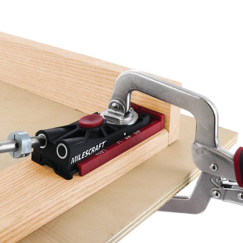 Kit completo de plantilla de agujero de bolsillo Milescraft PocketJig200 - Doble barril - 1325