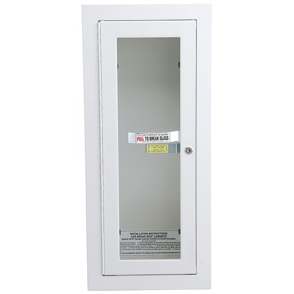 Alta Fire Extinguisher Cabinet, Semi Recessed, 26 3/4 in Height, 10 lb - 7022-B