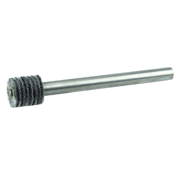Weiler Bore-Rx 3/4"  Brush Deburring .005" Crimped , 3/4" Face, 3/8" Stem - 17203