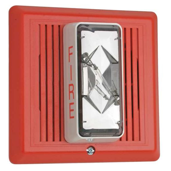 Edwards Signaling 15-75 candela horn strobe wall mnt - 2452THS-15/75-R