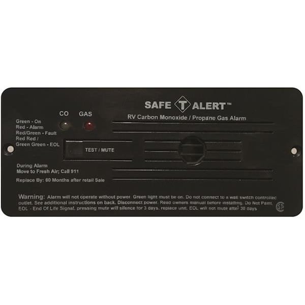Mti Industries 35742BL Carbon Monoxide & Propane Leak Detector - LP & CO Gas, Black - MT326005