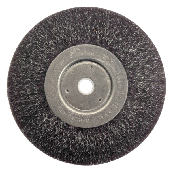 Weiler 8" Polyflex Encapsulated Narrow Face Wheel, .014" Steel Fill, 5/8" - 35135
