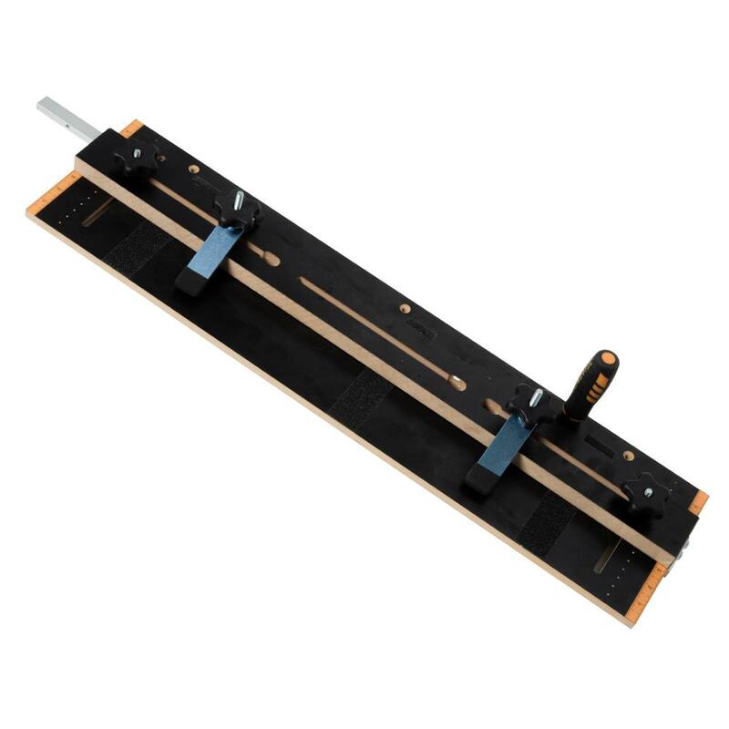 POWERTEC Plantilla de Línea Cónica/Recta para Sierra de Mesa con Ranura de Inglete de 3/4 pulgadas de Ancho por 3/8 pulgadas de Profundidad - 71395