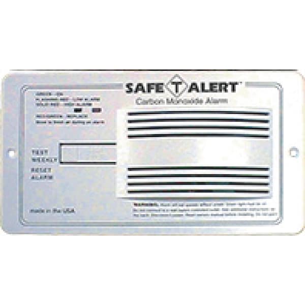 Mti Industries 12V 65 Series Safe-T-Alert Flush Mnt RV Carbon Monoxide (CO) Alarm, Wht - 65542PWT