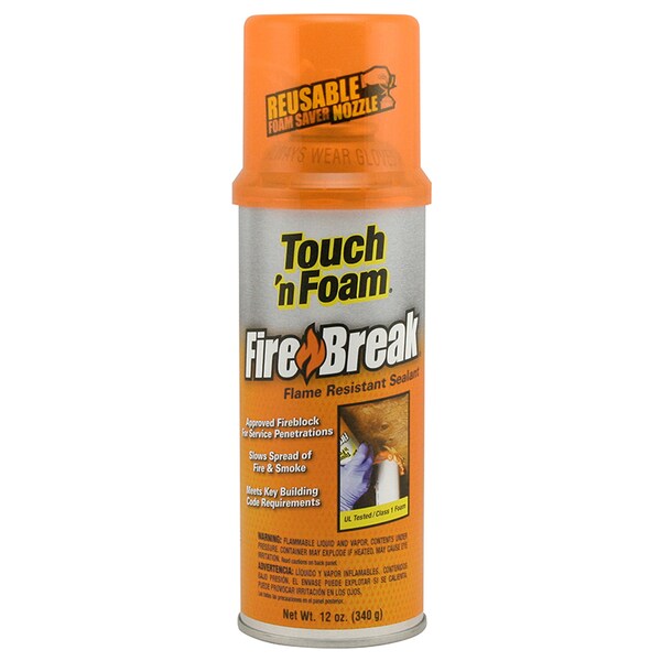 Dap Fire Barrier Spray Foam Sealant, Aerosol Can, Orange - 501212