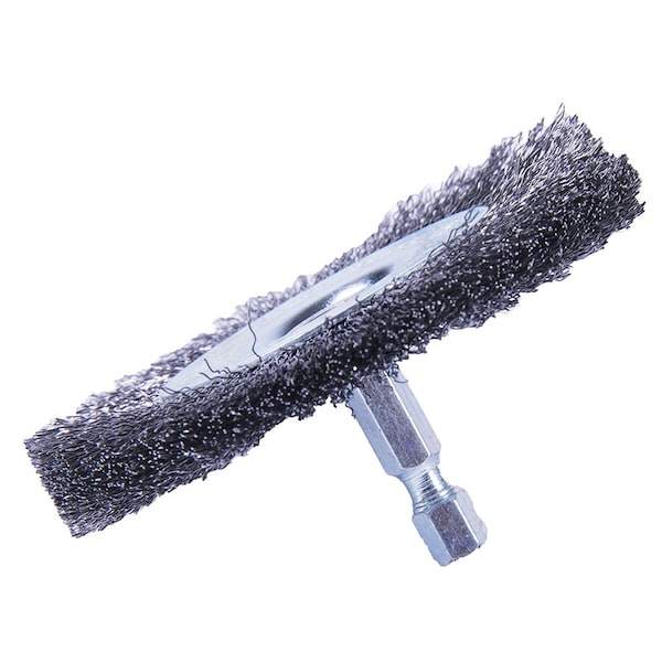 Forney Wire Wheel Crimped, 3 in x .008 in x 1/4 in Hex Shank - 72792