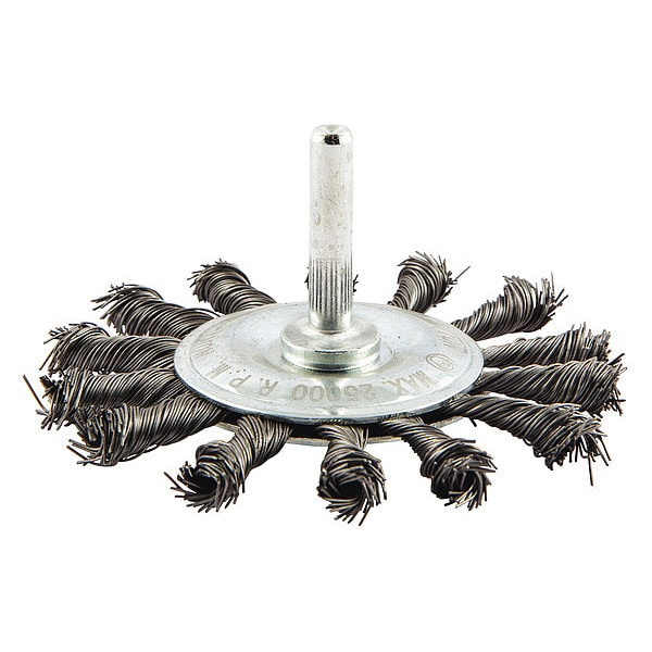 Zoro Select Wire Wheel Brush, Knotted, Carbon Steel - 66252839031