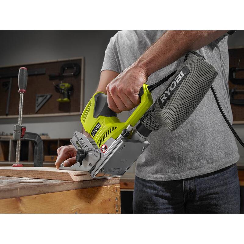 RYOBI 6 Amp Corded AC Biscuit Joiner Kit with Dust Collector and Bag - JM83K

Equipo de ensamblador de galletas con cable AC de 6 amperios RYOBI con recolector de polvo y bolsa - JM83K