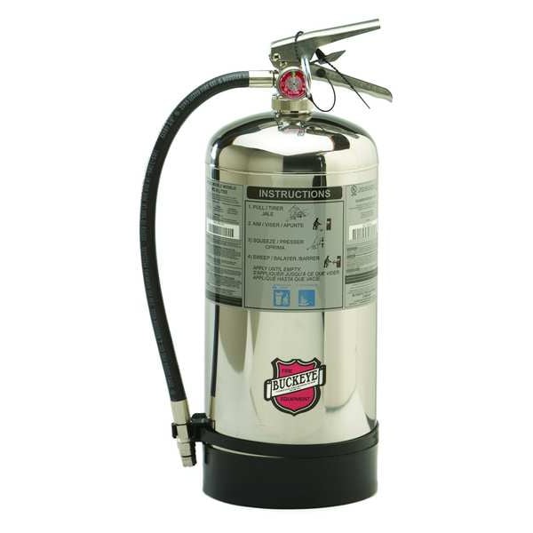 Buckeye Fire Equipment Fire Extinguisher, 6 L Capacity, Class K , UL Rating1A:K , Potassium Citrate/Acetate - 50006
