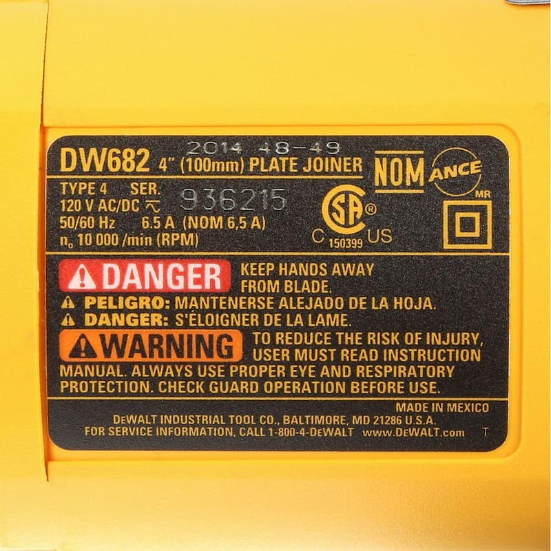 Kit de ensamblador de placa de servicio pesado DEWALT de 6.5 amperios - DW682K