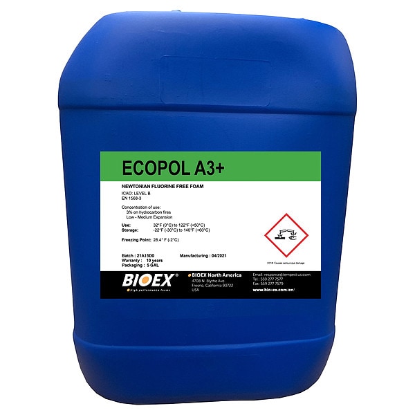 Bio-Ex Firefighting Foam, Pail, 5 gal - F05.14.0515