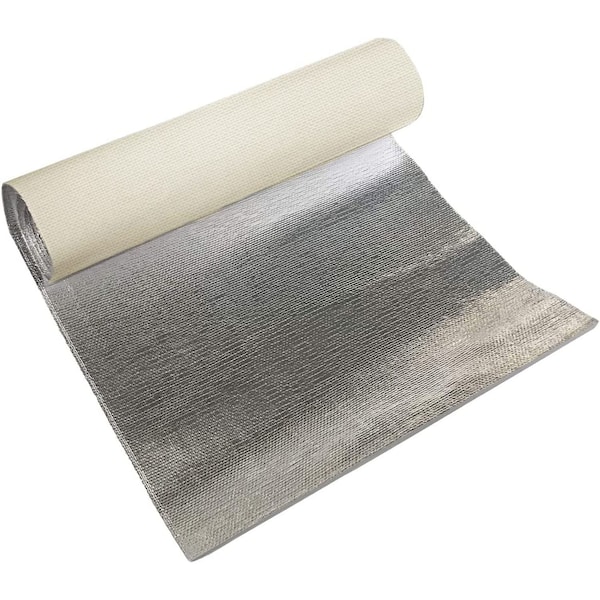 Electriduct Adhesive Backed Aluminum Heat Reflective Fiberglass Barrier, 6in by 12in - TAPE-J-AFS-6X12