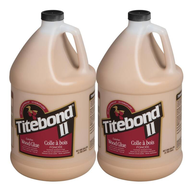 Pegamento Titebond II para madera oscura de 1 galón (paquete de 2) - 3706
