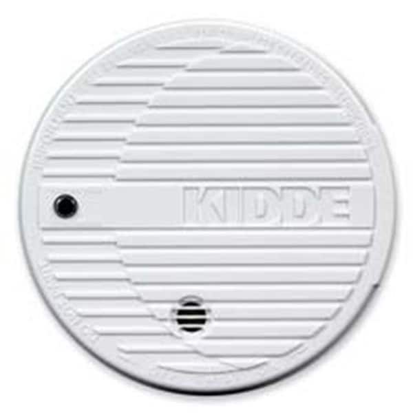 Homestead Fire and Safety  Smoke Alarm- Flashing LED- 9V Battery Included- White - HO126992