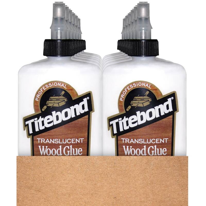 Titebond 8 oz. Pegamento de madera translúcido (paquete de 12) - 6123A