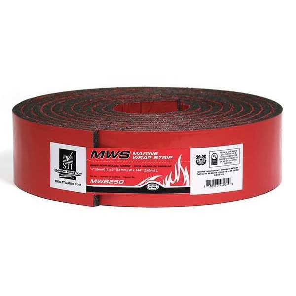 Sti Marine Fire Barrier Wrap Strip, H 1/4", 2" W - MWS250