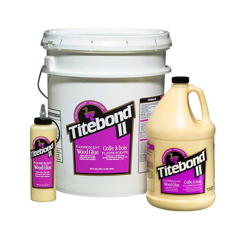 Titebond II 640 Oz. (5 Gal.) Pegamento para madera fluorescente - 2317