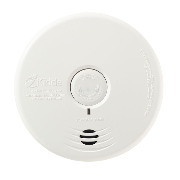 American Imaginations Round White Combination Smoke and CO Alarm Plastic - AI-37084