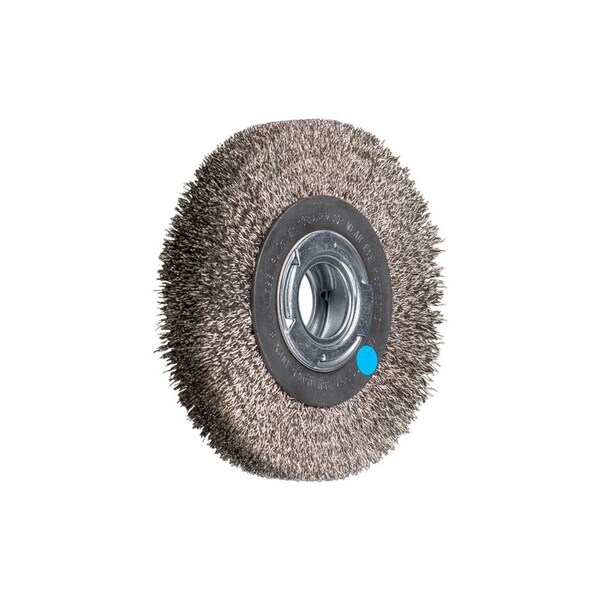 Pferd 81160 6in Crimped Wire Wheel - Medium Face .012 SS Wire, 2in A.H. - 81160-PFERD