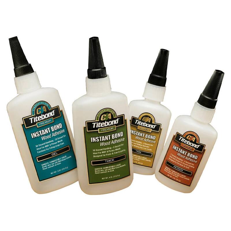 Adhesivo de madera en gel Titebond de 4 oz. de adhesión instantánea (paquete de 10) - 6232