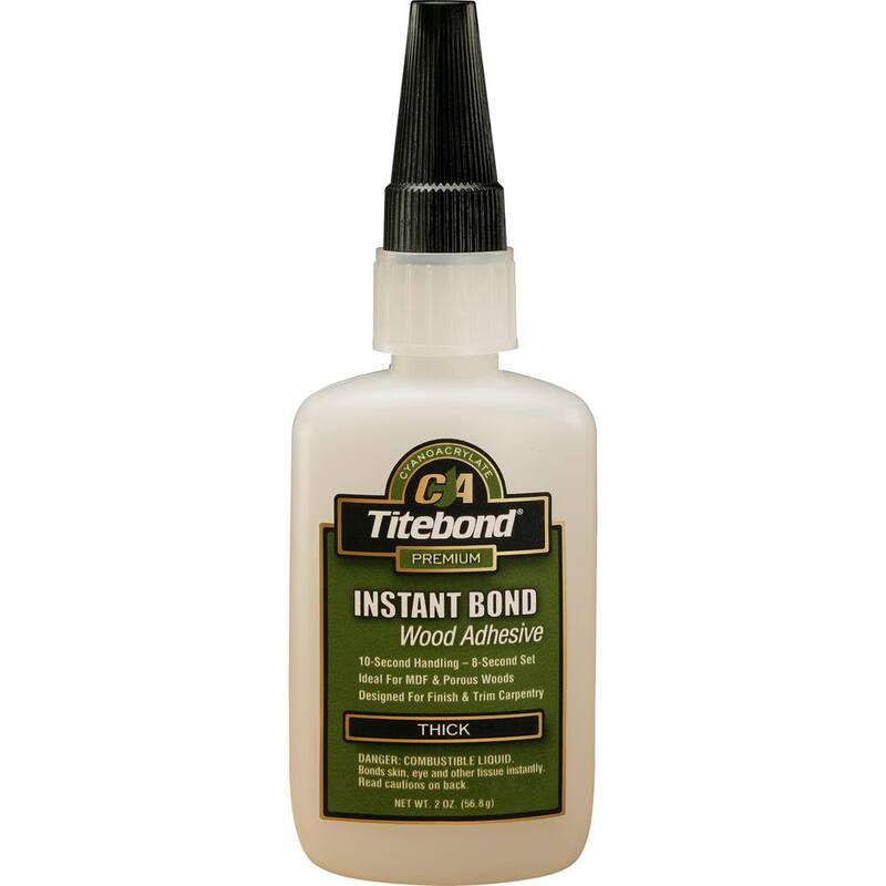 Titebond 2 oz. Adhesivo Instantáneo para Madera de Unión Rápida Grueso (paquete de 15) - 6221