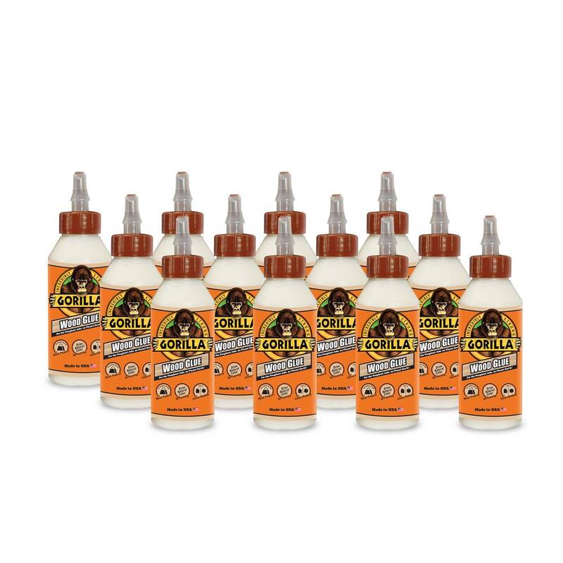 Pegamento de madera Gorilla de 8 oz (paquete de 12) - 6200002