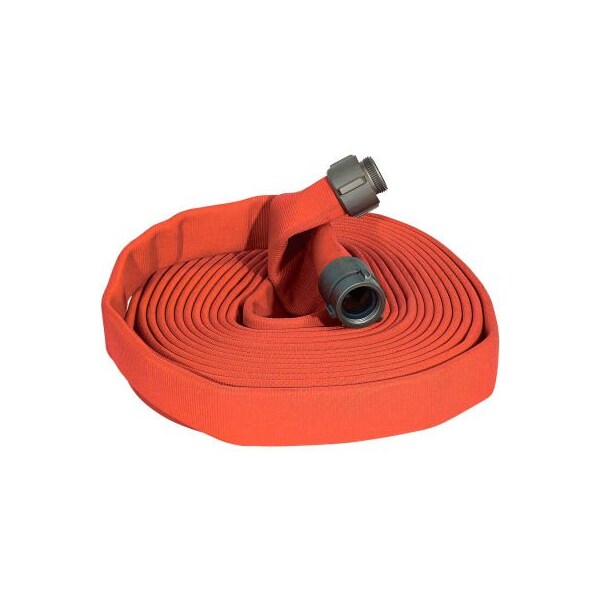Armored Textiles Armored Textiles JAFLINE Double Jacket Fire Hose, 2-1/2" X 50 Ft, 400 PSI, Orange - N51H25LNO50N