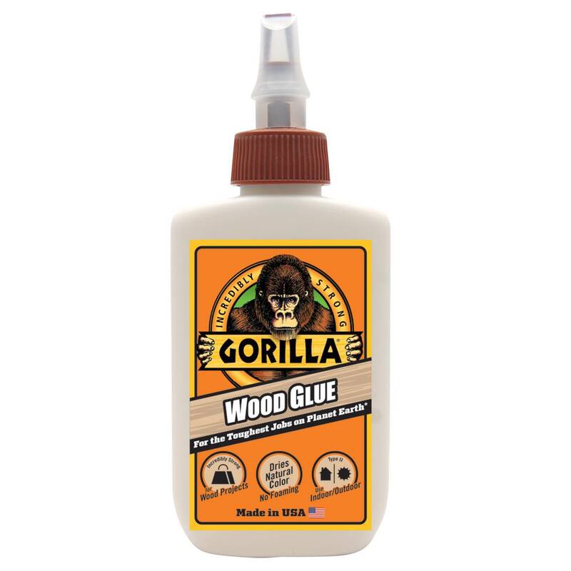 Pegamento para madera Gorilla de 4 onzas líquidas (paquete de 12) - 6202003