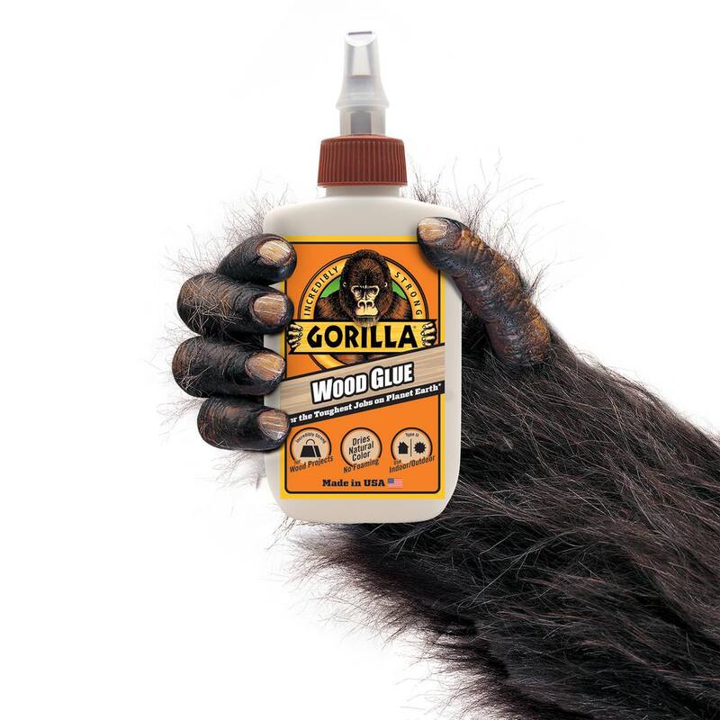 Pegamento para madera Gorilla de 4 onzas líquidas (paquete de 12) - 6202003