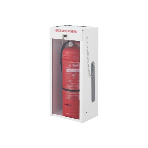 Gec Global Industrial Fire Extinguisher Cabinet Surface Mount Lockable Fits 2-1/2-5 Lbs. - 670600