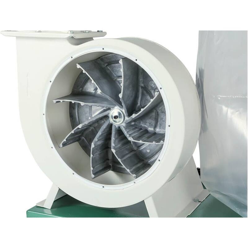 Colector de polvo estilo cartucho de 2 HP de Grizzly Industrial con impulsor de aluminio - G0548ZP