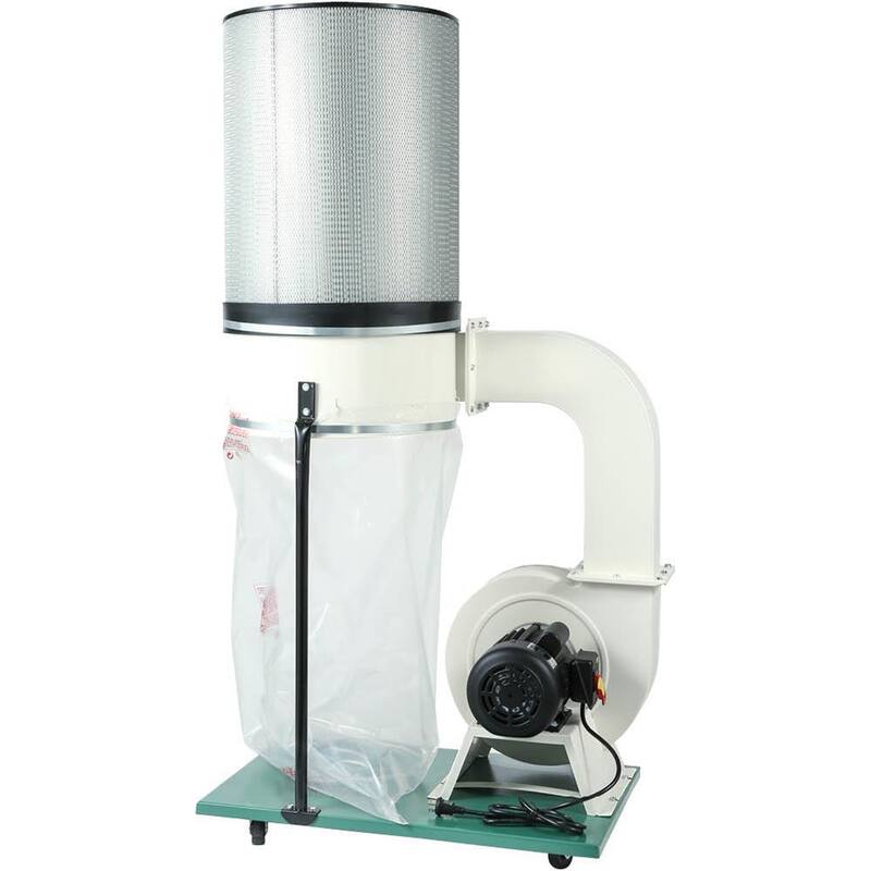 Colector de polvo estilo cartucho de 2 HP de Grizzly Industrial con impulsor de aluminio - G0548ZP