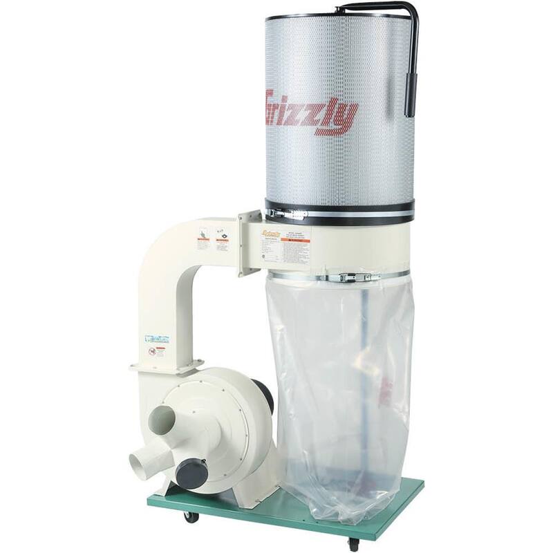 Colector de polvo estilo cartucho de 2 HP de Grizzly Industrial con impulsor de aluminio - G0548ZP