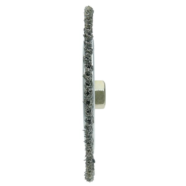 Weiler Roughneck Sr. 7" Brush, .020" Steel Wire Fill, 5/8"-11 UNC - 9100