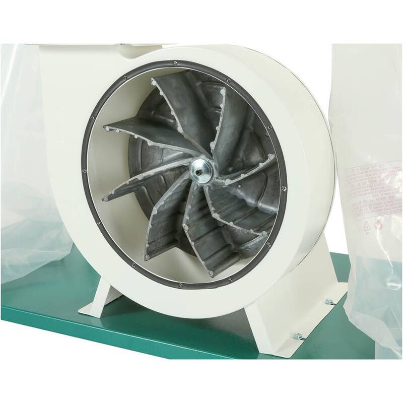 Recolector de polvo Grizzly Industrial de 3 HP con impulsor de aluminio - G1030Z2P