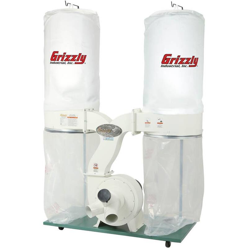 Recolector de polvo Grizzly Industrial de 3 HP con impulsor de aluminio - G1030Z2P