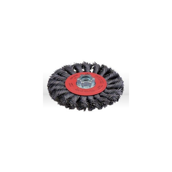 Jaz Twist Knot Wire Wheel Brush, 4-1/2", 20 Knots, .020", Steel - 78052