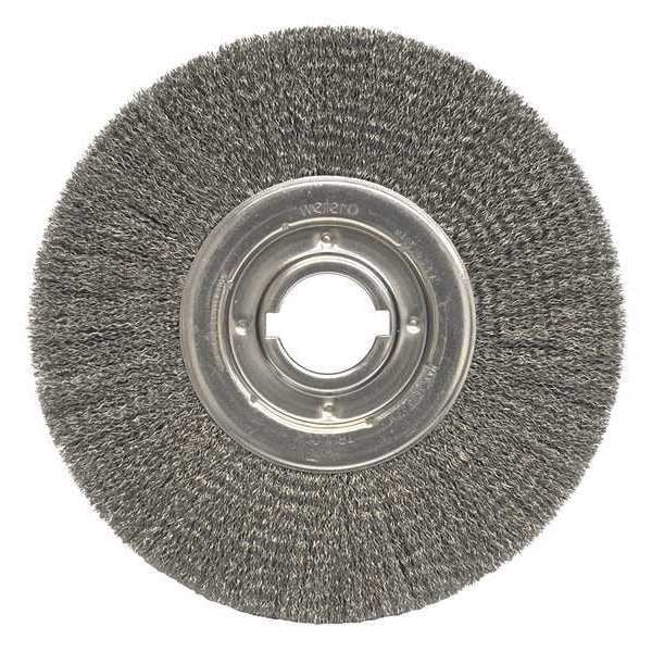 Weiler 12" Medium Face Crimped Wire Wheel .014" Steel Fill 2" Arbor Hole - 06190