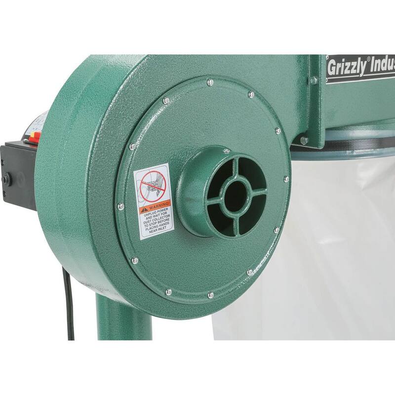 Colector de polvo de 1 HP de Grizzly Industrial - G8027