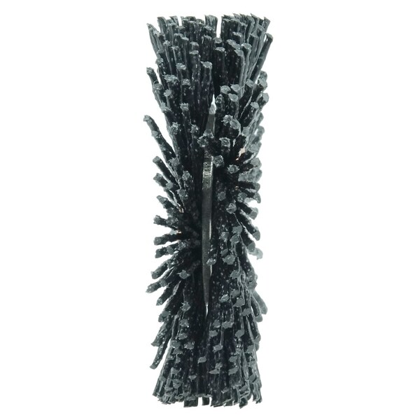 Weiler Burr-Rx 2" Dia Wheel Brush, .035/80CG Crimped Fill, 1/2" Arbor Hole - 17555