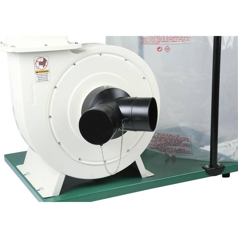 Colector de polvo Grizzly Industrial de 2 HP con impulsor de aluminio - G1029Z2P