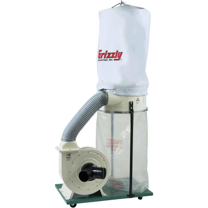 Colector de polvo Grizzly Industrial de 2 HP con impulsor de aluminio - G1029Z2P