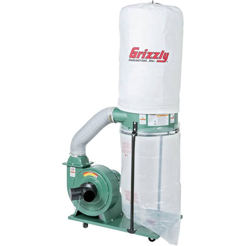 Colector de polvo portátil de 1-1/2 HP de Grizzly Industrial - G1028Z2