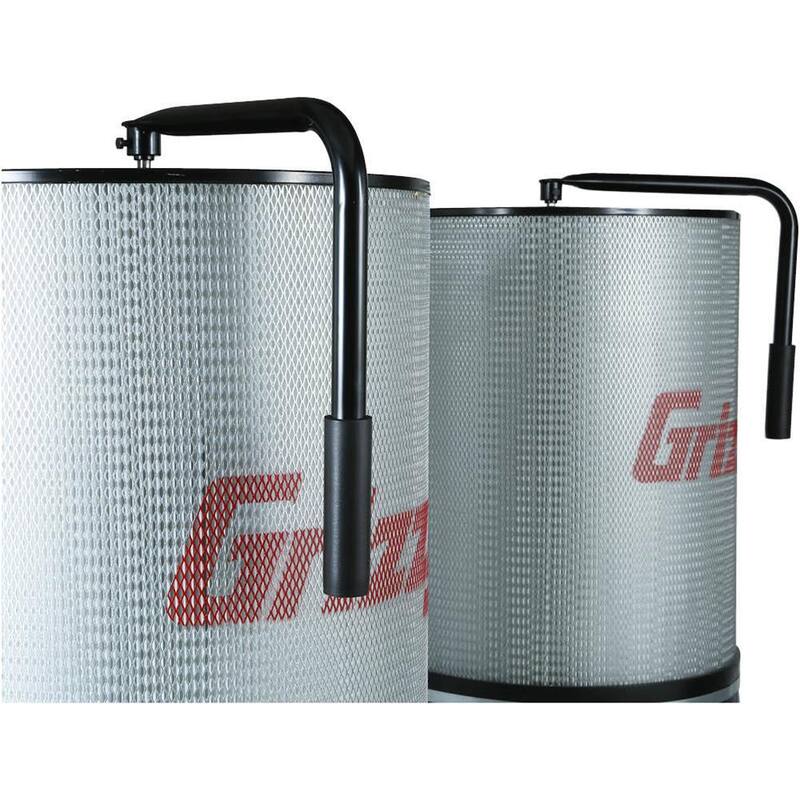 Recolección de polvo de doble contenedor con impulsor de aluminio de 3 HP de Grizzly Industrial - G0562ZP