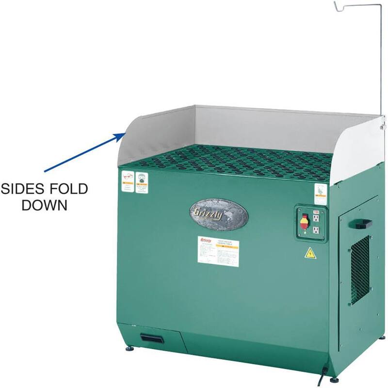 Mesa de flujo descendente de Grizzly Industrial 28 in. x 39 in. - H2936