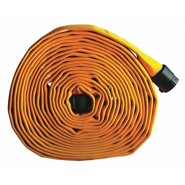 Forest-Lite Wildland Fire Hose, Single Jacket, 50 ft L - G55H15FY50P