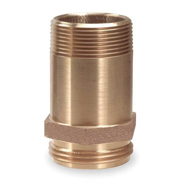 Aignep Usa RackNipple, FireHose, Brass, 2-1/2in - 5358-2521