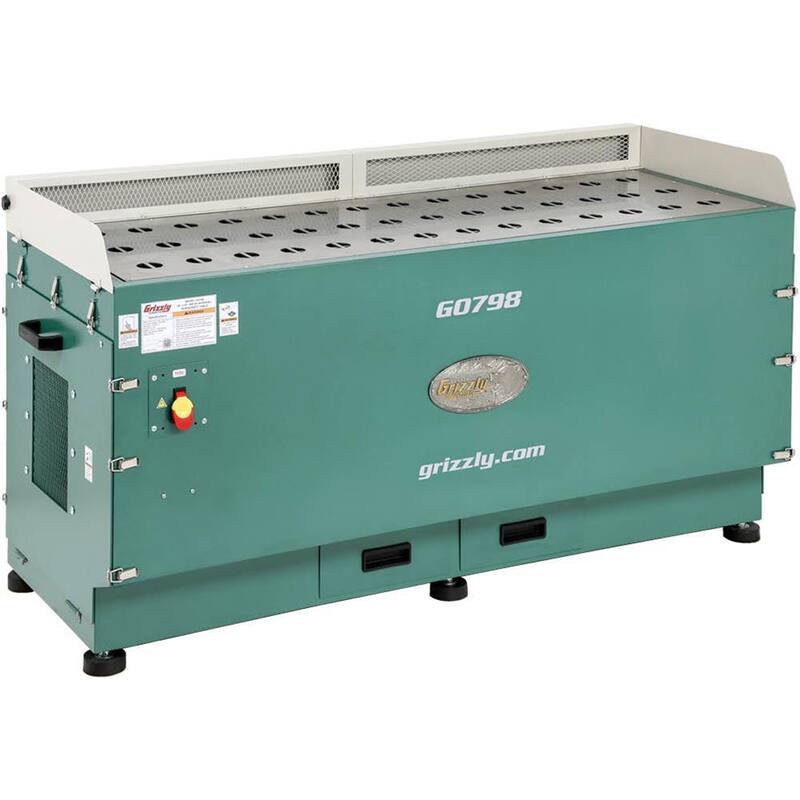 Mesa de extracción de humos para metalurgia de 22 pulgadas por 62 pulgadas de Grizzly Industrial - G0798