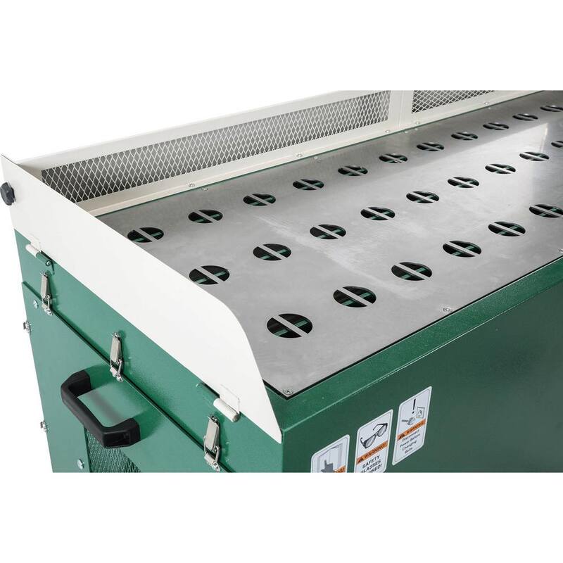 Mesa de extracción de humos para metalurgia de 22 pulgadas por 62 pulgadas de Grizzly Industrial - G0798